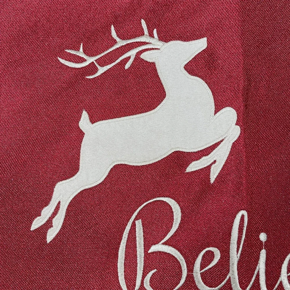 St Nicholas Square Kohls Red Reindeer Believe Christmas Table Placemats Set of 3